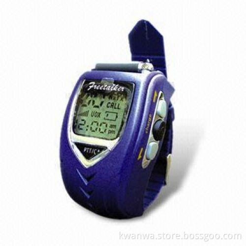 Latest Digital Walkie-talkie Watch with Adjustable Band and Automatic Channel Scanning